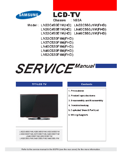 SAMSUNG+LN32C450E1M+CHASSI-93