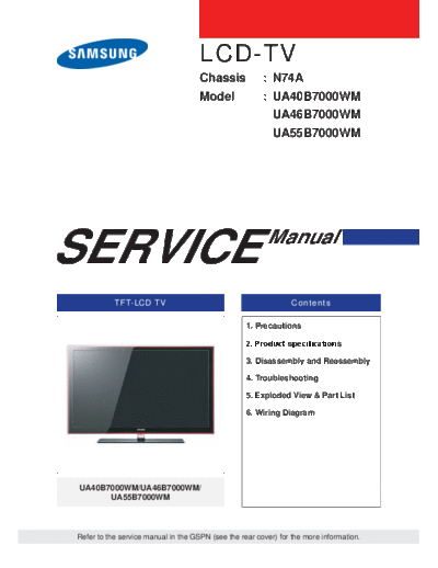 SAMSUNG+UA40B70000WM+UA46B70000WM-N74A