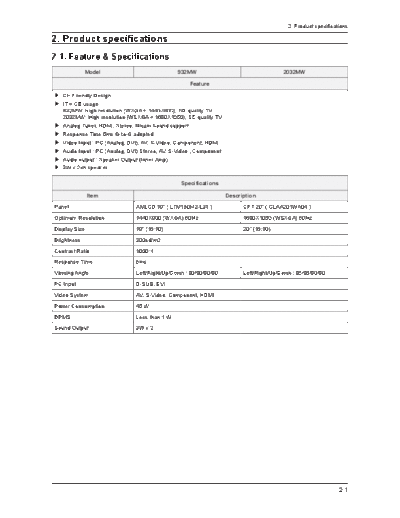 Product Specification