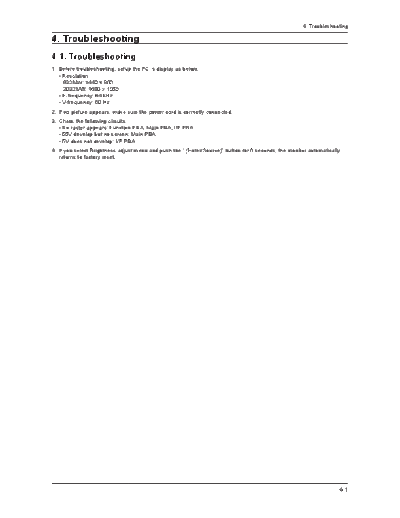Troubleshooting