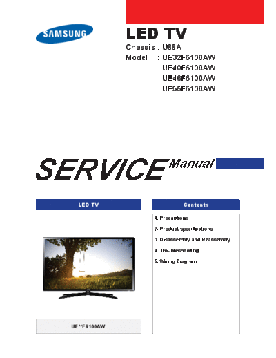 Samsung+UE32F6100AW+Chassis+U88A