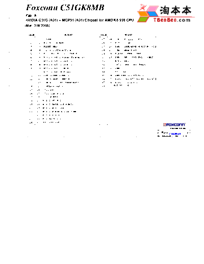 FOXCONN C51GK8MB - REV A