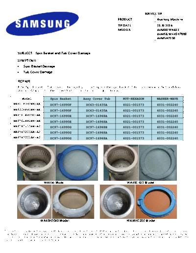 Spin Basket and Tub Cover Damage_V2
