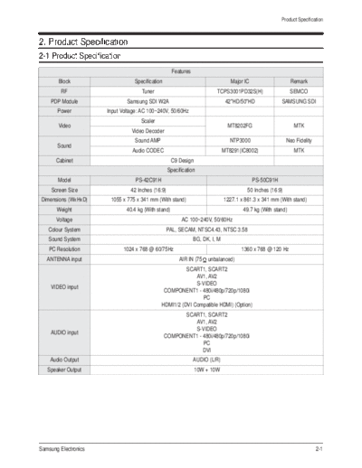 Product Specification