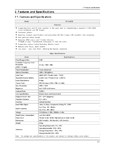 Product Specification