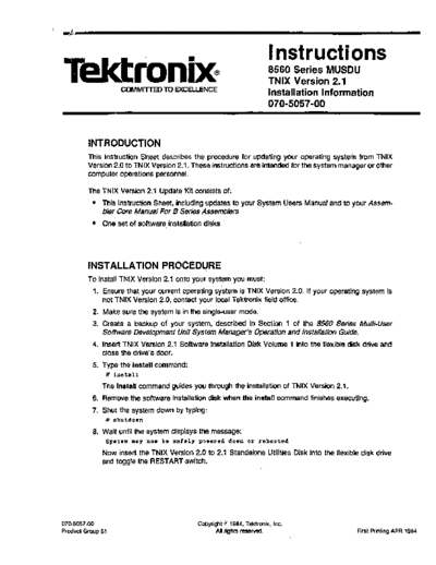 070-5057-00_TNIX_Version_2.1_Installation_Information_Apr84