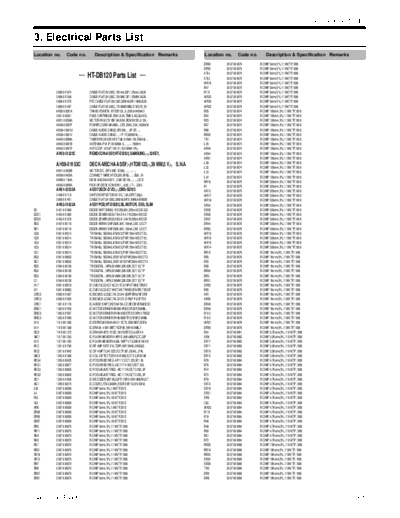 Electrical Part List