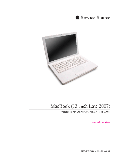 MacBook (13-inch Late 2007 Early 2008) 08-04