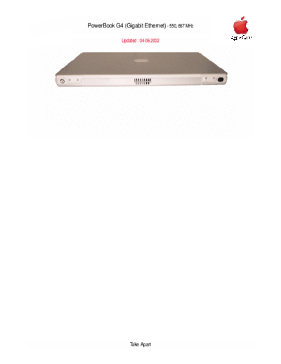 PowerBook G4 (Gigabit Ethernet 550 667 MHz) 02-06