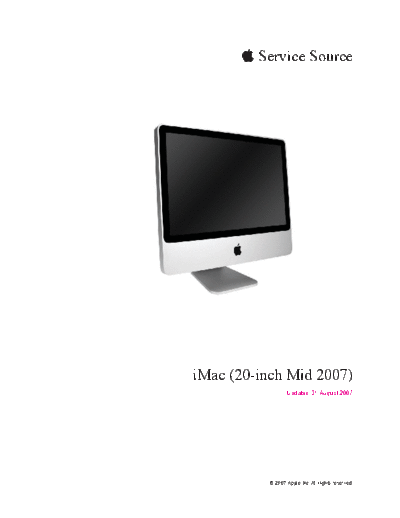 iMac (20-inch Mid 2007) 07-08