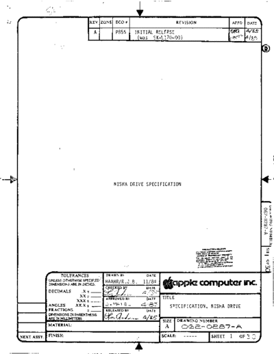 062-0287-A_Nisha_Drive_Specification_Apr85