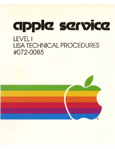 072-0085_Level_1_Lisa_Technical_Procedures_Mar85