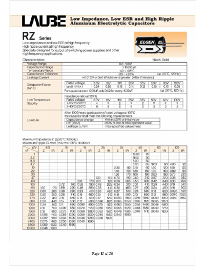 Laube-ELGEN [radial thru-hole] RZ SERIES