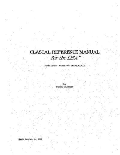 Clascal_Reference_Manual_Mar83