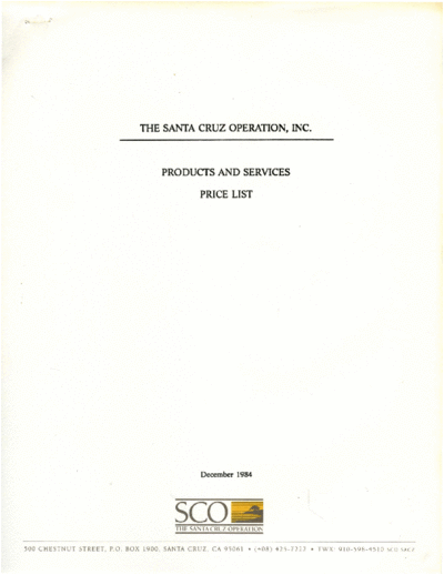 SCO_Price_List_Dec84