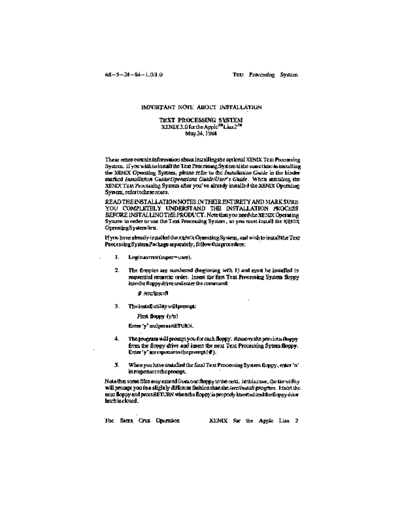 XENIX_Lisa_2_Text_Processing_Reference_May84