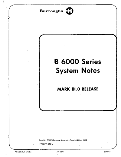 5010713_B6700_Software_Notes_3.0_Jul78