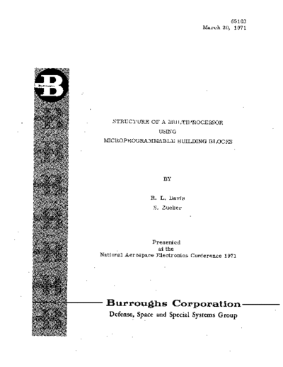 Structure_of_a_Multiprocessor_Using_Microprogrammable_Building_Blocks_Mar71