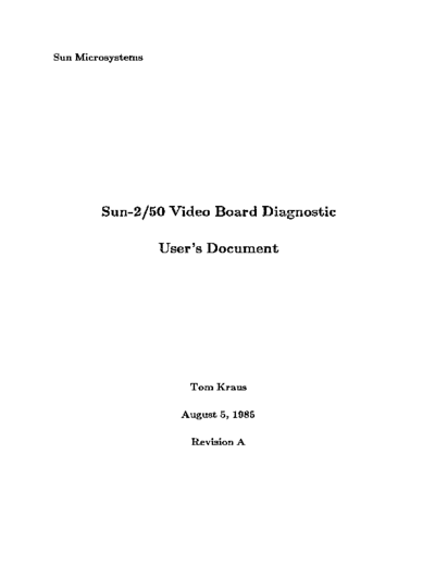 Sun-2_50_Video_Diagnostic