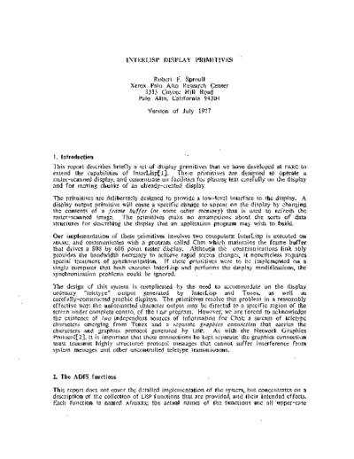 Interlisp_Display_Primitives_Jul77