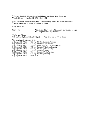 DoradoSmalltalkMicrocode