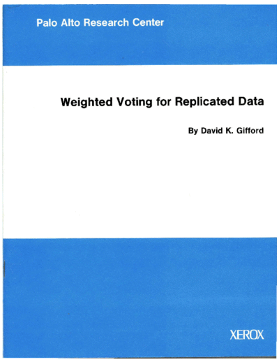 CSL-79-14_Weighted_Voting_for_Replicated_Data