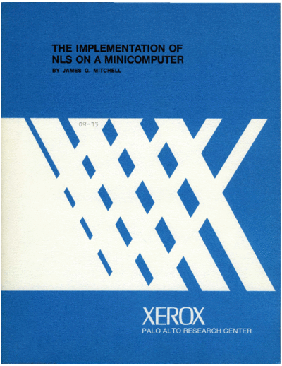 CSL-73-3_The_Implementation_of_NLS_on_a_Minicomputer
