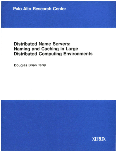 CSL-85-01_Distributed_Name_Servers