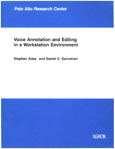 CSL-86-3_Voice_Annotation_and_Editing_in_a_Workstation_Environment