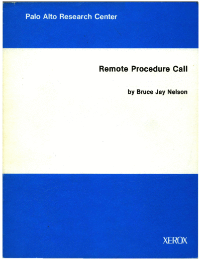 CSL-81-9_Remote_Procedure_Call