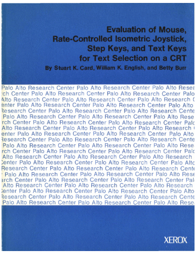 SSL-77-1_Evaluation_of_Mouse_Rate-Controlled_Isometric_Joystick_Step_Keys_and_Text_Keys_for_Text_Selection_on_a_CRT