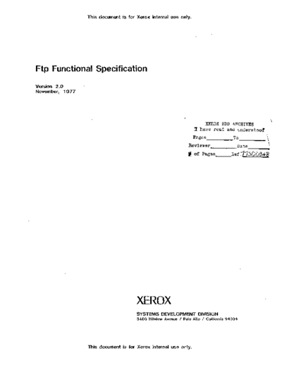 FTP_Functional_Specification_Nov77
