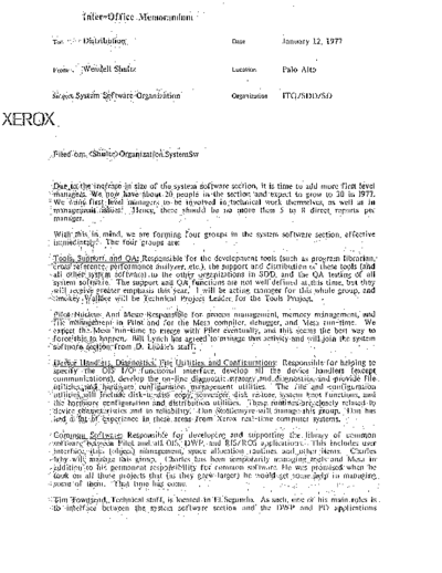 19770112_System_Software_Organization