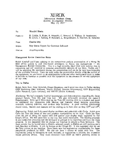 19770517_May_Status_Report_For_Common_Software