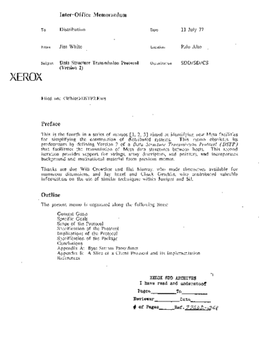 19770711_Data_Structure_Transmission_Protocol_Version_2