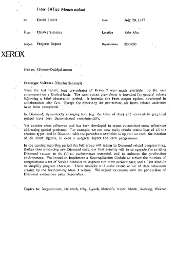 19770720_Simonyi_Progress_Report