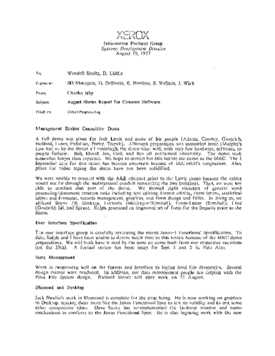 19770819_August_Status_Report_For_Common_Software