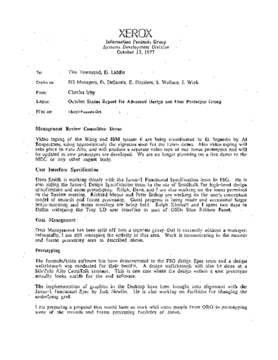 19771013_October_Status_Report_For_Advanced_Design_And_User_Prototypes_Group
