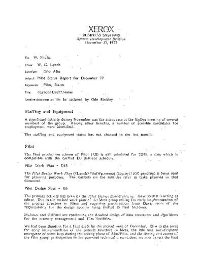 19771212_Pilot_Status_Report_For_December_1977
