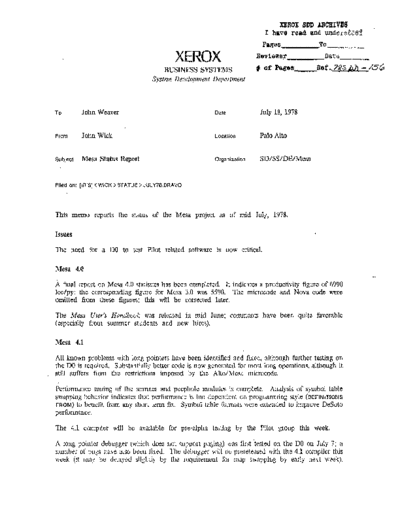 19780718_Mesa_Status_Report