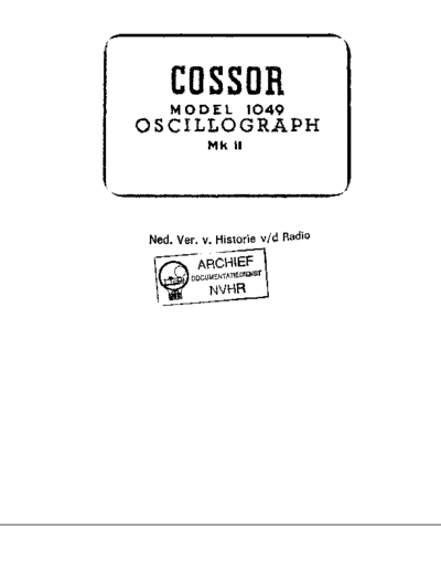 Cossor_1049MkII