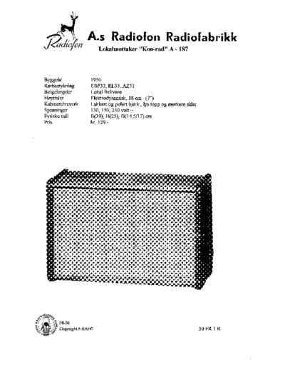 RADIOFON KONRAD-A-187-s