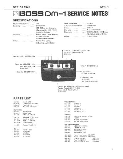 BOSS_DM-1_SERVICE_NOTES