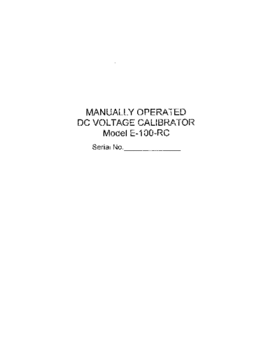 Krohn-Hite_E-100-RC_DC_Millivolt_Reference_Source_wschematic_Operator_Manual-K-H_E100_Manual