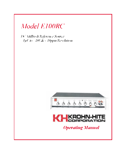 E100RC Manual