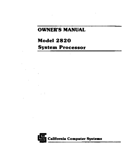 CCS_2820_System_Processor_Mar81