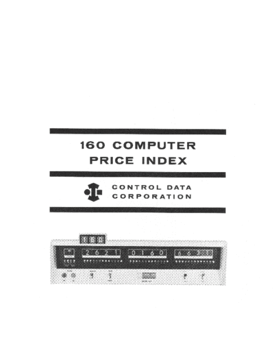 CDC_160_Price_List_Jan61