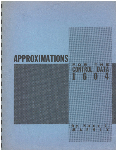 Approximations_For_The_Control_Data_1604_Mar60