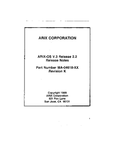 Arix_V.3_2.2_Release_Notes_Oct89