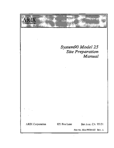 MA-99384-00_System90_Model_25_Site_Preparation_Manual_Jan90